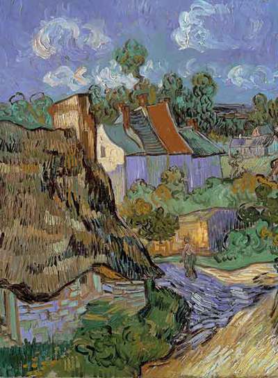 'Casas en Auvers' (1890), de Vincent van Gogh.