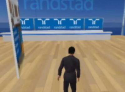 Una imagen de la oficina de empleo que ha abierto Randstad en 'Second Life'.