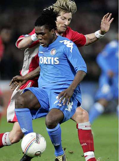 Drenthe, con el Feyenoord.