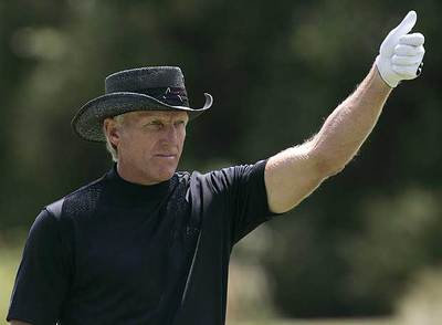 Greg Norman, en el Open de Australia del año pasado.