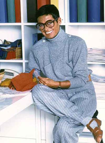 La diseñadora estadounidense Liz Claiborne.