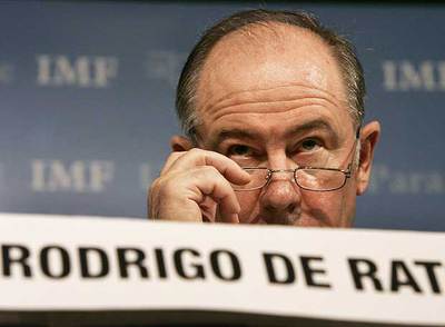 El director gerente del Fondo Monetario Internacional, Rodrigo Rato.