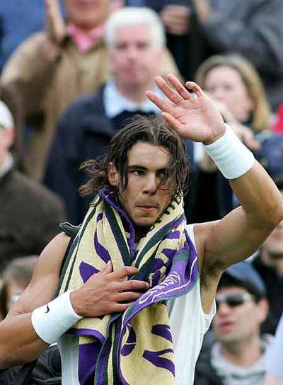 Nadal, tras su victoria del jueves.