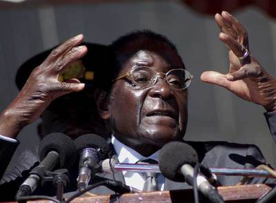 El presidente de Zimbabue, Robert Mugabe, en una alocución pública en Harare el pasado miércoles.