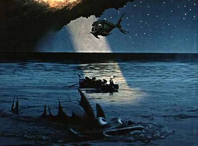 Fotograma de  El barón Münchausen,  de Karel Zeman.