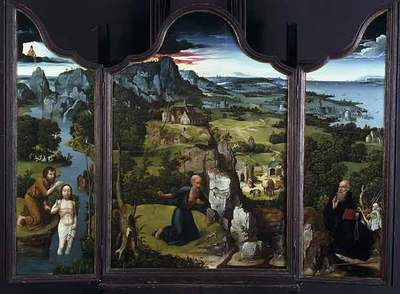  Tríptico con san Jerónimo,  de Simon Bening.