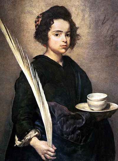  Santa Rufina , obra atribuida a Velázquez.