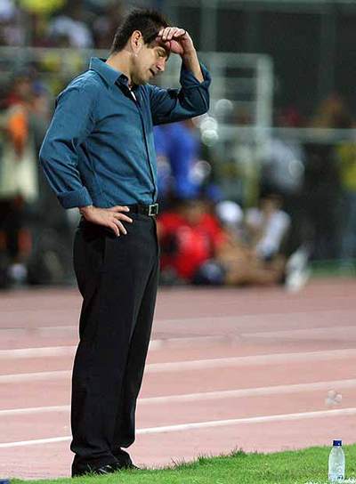Dunga, durante el partido ante Ecuador.
