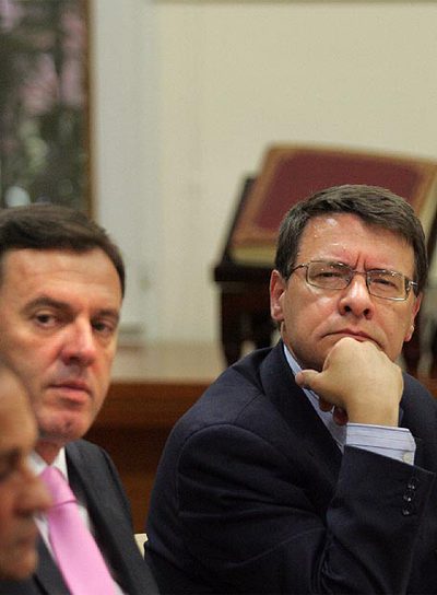 Jordi Sevilla con Joan Ignasi Pla.