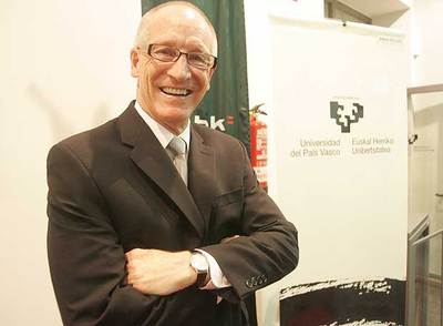 Bruce Bergland, rector de la Uiversidad de Indiana, el pasado jueves en Bilbao.