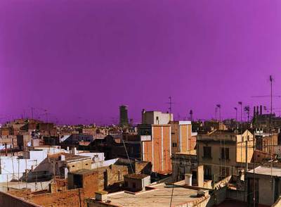 True stories 11  (2001), el cielo de Barcelona según Hannah Collins (Galeria del's Angels).