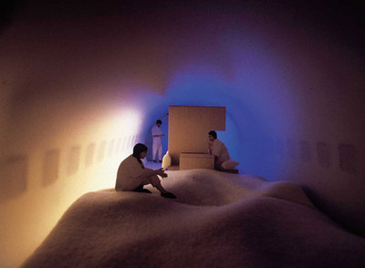 Zona  chill out  del proyecto  The Flying Carpet , del equipo del español Emiliana Design Studio.