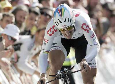 Fabian Cancellara, en el último esfuerzo ante la meta.