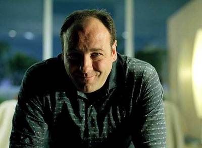 El actor James Gandolfini, en el papel del protagonista de  Los Soprano .