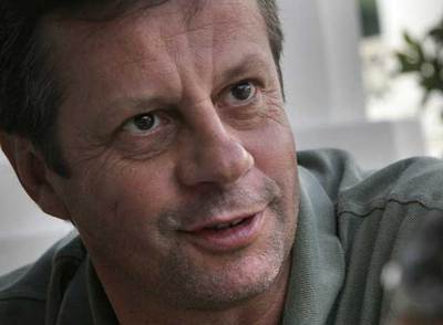 El presidente de Wisekey, Carlos Moreira, durante la entrevista.