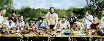  Asado en Mediolaza,  de Marcos López.