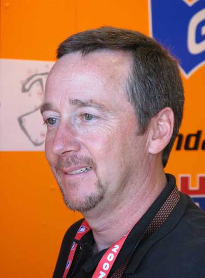 Freddie Spencer, en el circuito de Laguna Seca.