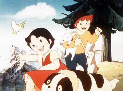 Una imagen de la serie  Heidi. 