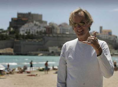 El actor Peter Fonda, a principios de junio en Peñíscola.