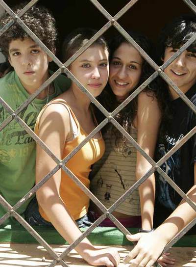 Desde la izquierda, José Manuel Marcos, Alana Mejía, María Zabala y Javier Sanz, actores de  Los veraneantes. 