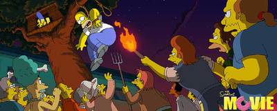 Fotograma de  Los Simpson. La película. 