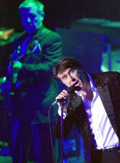 Bryan Ferry, durante su actuación en San Sebastián.