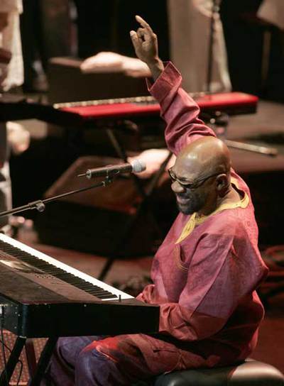 Isaac Hayes, en el Festival de Jazz de San Sebastián.