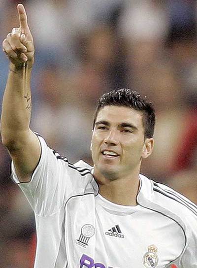 Reyes celebra un gol la temporada pasada con el Madrid.