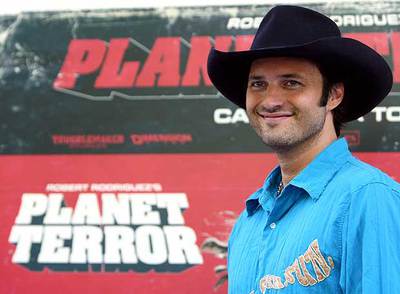 Robert Rodriguez durante la presentación de  Planet terror   en Madrid.  