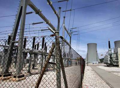 Las instalaciones eléctricas de la planta de Cofrentes.