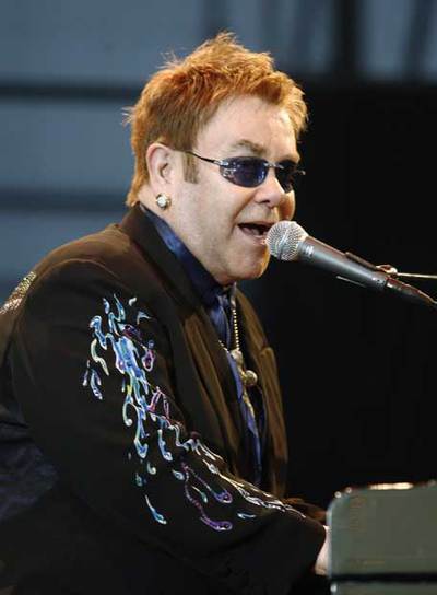 Elton John en julio, en Collado Villalba.