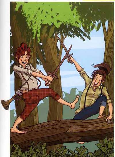 Ilustración de Carles Abad para 'Tom Sawyer' (Anaya).