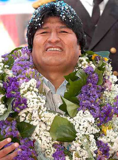 Evo Morales, presidente boliviano.