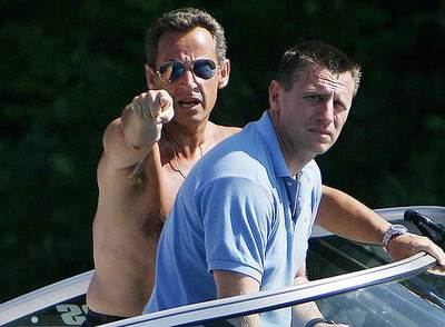 Sarkozy se enfada con los fotógrafos en EE UU