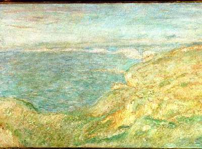  Acantilado cerca de Dieppe  (1897), obra de Claude Monet robada en el Museo de Bellas Artes de Niza.