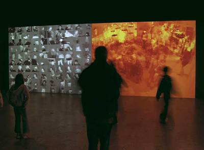 Aspecto de la instalación  Taken,  2002, del artista David Rokeby.