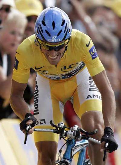 Contador, en el  Tour.
