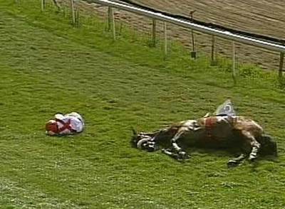 Nagore tras su mortal accidente.