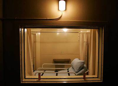 La cámara de ejecución de la prisión central de Raleigh, en Carolina del Norte.