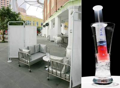 Cóctel en la clínica