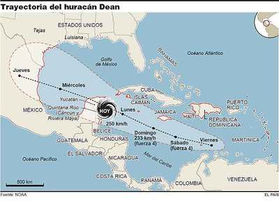 El Dean pone a México en máxima alerta
