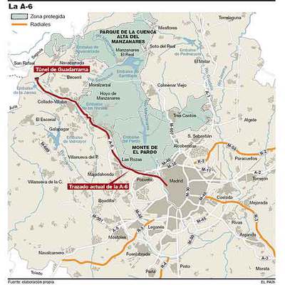 Una autopista amenaza El Pardo