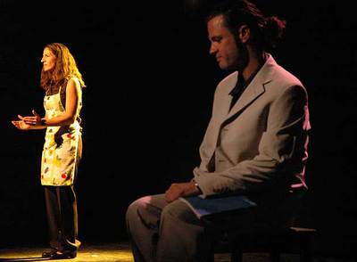 Puesta en escena de   La parte del sol  .