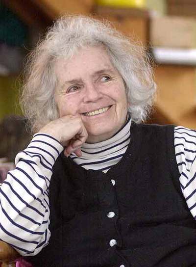 Grace Paley, en su casa de Thetford Hill.