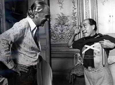 Con José Luis López Vázquez en una escena de   Patrimonio Nacional , de Berlanga.