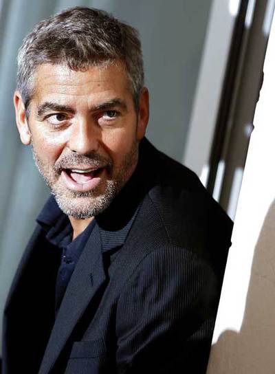 El actor George Clooney, durante la presentación de  Michael Clayton  en Venecia.
