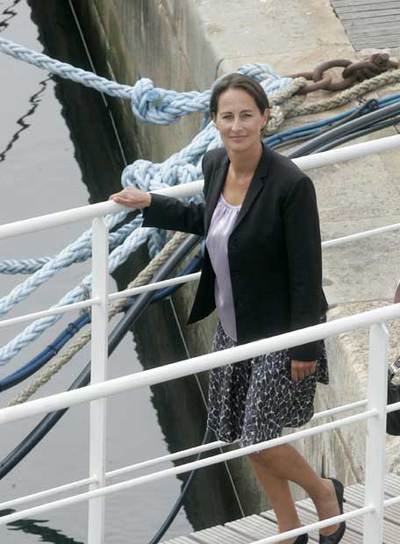 La ex candidata Ségolène Royal, ayer en La Rochelle.
