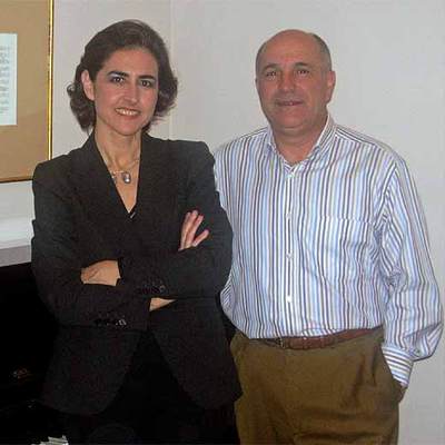 Rosa Torres-Pardo y Joaquín Pixán.