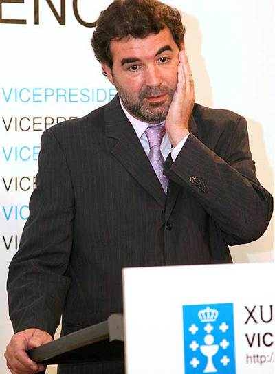 Anxo Quintana, ayer en Santiago.