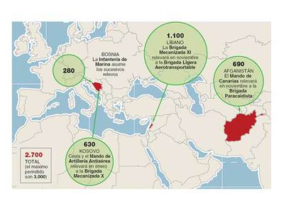 España tomará por primera vez en Bosnia el mando de una operación internacional